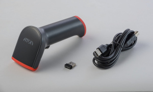 Сканер штрихкода беспроводной АТОЛ Impulse 12 BT (2D, чёрный, USB,  без подставки, упаковка 1 шт)